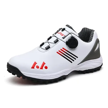 2023 Новая обувь для гольфа для мужчин, спортивная обувь хорошего качества, Мужские Противоскользящие шипы, Мужская Кожаная обувь для ходьбы