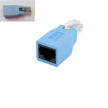 Сетевой разъем Ethernet RJ45 от мужчины к женщине, кабельный адаптер перекрестного подключения