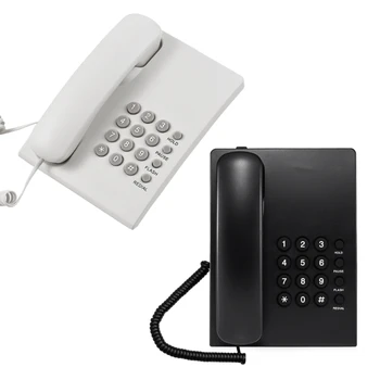 WS1107 Настенный телефон Фиксированный стационарный телефон Удерживающее кольцо Повторный набор Тона Регулировка 40GE