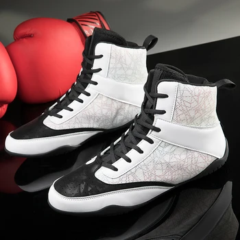 Профессиональные борцовские боксерские туфли, мужские и женские легкие боксерские туфли 35-46, роскошные брендовые удобные борцовские туфли