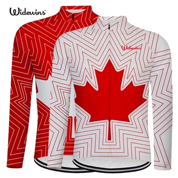 Канадский бренд cycling 2021 мужская Велосипедная Майка с длинным рукавом, Велосипедная Одежда, Велосипедная Одежда, Гоночная Велосипедная Одежда, Флаг с Кленовым Листом 6543