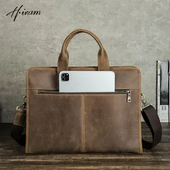 Мужской Портфель из натуральной кожи, сумка для ноутбука, Деловые сумки для Macbook M2 M1 Air 13 Pro 13 Pro 14-дюймовый чехол, Мужская сумка Bolsa на плечо