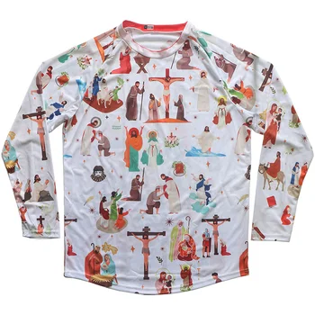 Рубашка MX из Церковного Джерси с длинным рукавом, Рубашка MTB Bike, Велосипедный топ, Мотокросс, Спортивная одежда Иисуса, Велосипедная одежда, Скоростной спуск