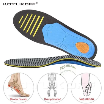 KOTLIKOFF Высококачественная ортопедическая Стелька из ЭВА для поддержки свода стопы, подставка для обуви, Ортопедические Стельки для мужской и женской обуви