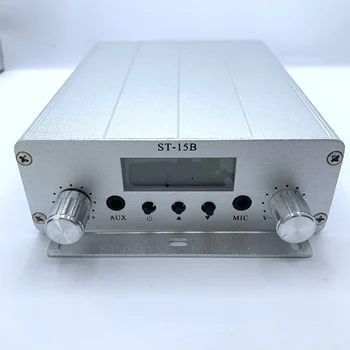 1,5 Вт/15 Вт FM-передатчик Стерео PLL FM-радио и широковещательный передатчик 87 МГц-108 МГц
