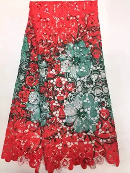 Бесплатная доставка.Модное африканское шнуровое кружево.Текстильная кружевная ткань с вышивкой для свадьбы.Высококачественная африканская французская кружевная ткань R6612