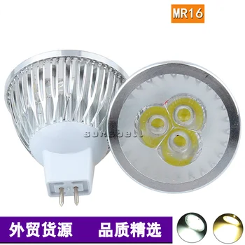 Супер яркая лампа MR16 светодиодный прожектор DC12V 9W светодиодный светильник MR16 светодиодный прожектор 20 шт./лот Бесплатная доставка