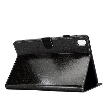 Для Huawei MediaPad M6 10,8 Лаковый Блестящий пудровый Горизонтальный откидной кожаный чехол с держателем и слотом для карт