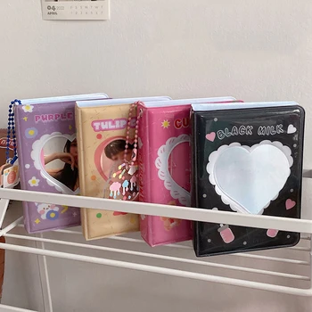 Милый фотоальбом с мультяшным медведем, корейский держатель для фотокарточек с мультяшным рисунком, 3-дюймовая книга для сбора фотографий, мини-фотоальбом Instax Pictures