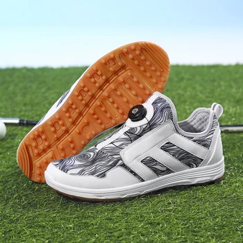 Новая обувь для гольфа, мужская Уличная Профессиональная спортивная обувь для гольфа, Мужская обувь для ходьбы по лугам, Обувь для фитнеса, Размер 37-46