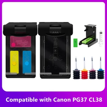 Совместимый Canon PIXMA MX300 MX310 IP1800 IP1900 IP2500 IP2600 MP 140 190 210 Принтер PG37 CL38 pg37 Многоразовый Чернильный Картридж
