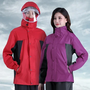 Минималистичный дождевик, куртка из полиэстера для Бивуака, Усовершенствованный дождевик, Ветрозащитная Походная Уличная мебель SGQ35XP