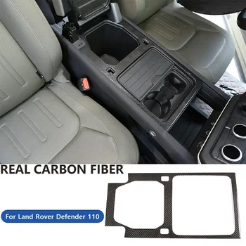 Настоящее углеродное волокно для Land Rover Defender 110 2020 X P400 HSE, Автомобильная центральная панель управления, рамка, крышка, автомобильные аксессуары Tirm