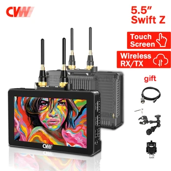 Мониторы с сенсорным экраном CVW Swift Z 5.5, беспроводная передача видео, HDMI-совместимый приемник передатчика HD-изображения для смартфона DSLR