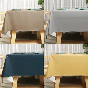 Водонепроницаемая, маслостойкая и моющаяся прямоугольная скатерть для обеденного стола ins, новый коврик для стола в общежитии из ПВХ 2023 года выпуска