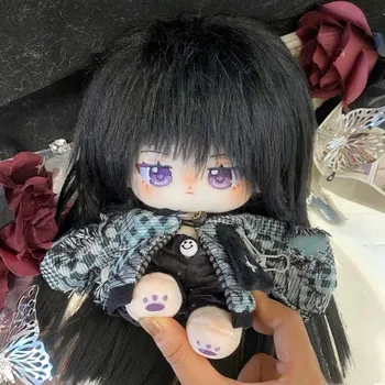 Аниме Puella Magi Madoka Magica Акеми Хомура Косплей черные волосы Длиной 20 см, Плюшевая кукла из хлопка, подарок на День Рождения