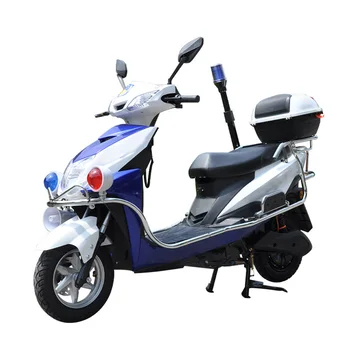 Электрический мотоцикл мощностью 1000 Вт 72V20Ah с мегафоном, Патруль безопасности, Крупногабаритная задняя коробка, двухцветная вспышка, задний фонарь