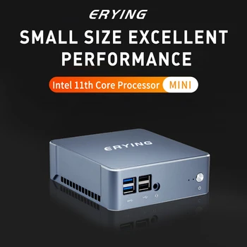 Комплект ERYING Mini PC i5-1145G7 MU05 + 8 ГБ оперативной памяти 512G NVME SSD Для настольного игрового компьютера с Windows 11