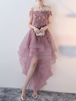 Платье Выпускного Вечера Трапециевидной Формы Genshin Impact из Цветочного Тюля с Аппликациями, Вечерние Платья в Китайском Стиле для Косплея