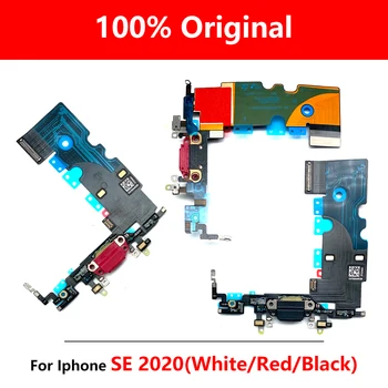 20 шт., Оригинал Для iPhone Se 2020, USB Micro зарядное устройство, Порт для зарядки, Разъем для док-станции, Плата для микрофона, гибкий кабель