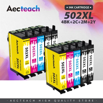 Картриджи Aecteach 502XL, Совместимые с чернилами Epson 502 XL Для Epson Expression Home XP-5105 XP5105 XP5100 Workforce WF-2860