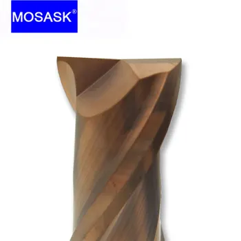 MOSASK 1 шт 2 канавки HRC50 3 мм 2 мм 4 мм 6 мм фрезерные станки с ЧПУ с прямым хвостовиком, торцевая фреза из твердосплавной стали с канавками