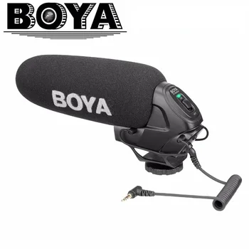Встроенный Суперкардиоидный дробовик-микрофон BOYA BY-BM3030 с 3,5-мм входом для Универсальных зеркальных камер, Видеомагнитофонов