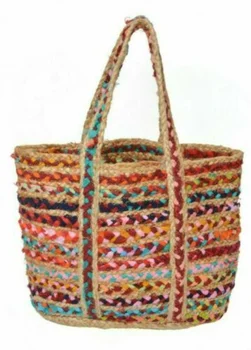 Сумки Новая джутовая сумка через плечо в полоску, сумка-тоут, разноцветные сумки
