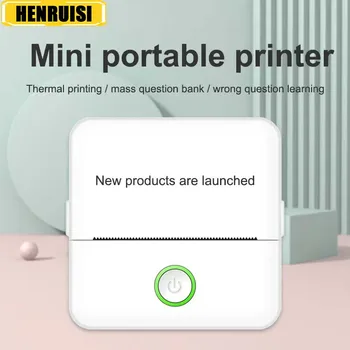 Мини Портативный Принтер Беспроводной Bluetooth Карманный Принтер Высокой Четкости Принтер Без Чернил Термопринтер, Совместимый с Android и iOS