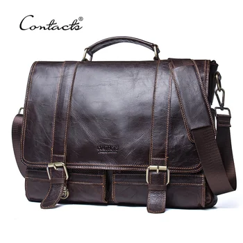 Мужской портфель, деловая сумка из натуральной кожи, ноутбук, повседневная большая сумка через плечо, винтажные сумки-мессенджеры, Роскошные сумки Bolsas