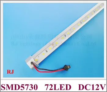 высокая яркость SMD 5630 светодиодная панель Светодиодная жесткая лента DC12V 100cm 72 LED холодный белый/теплый белый Бесплатная доставка