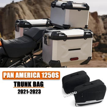 Аксессуары для мотоциклов Pan America, комплекты вкладышей для багажа Pan America PA RA 1250 S 21-23, Водонепроницаемая спортивная Верхняя коробка, сумка, задний багажник
