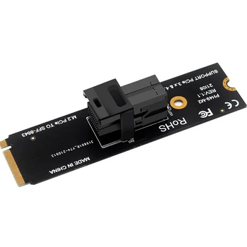 XT-XINTE M.2 M-Key PCI-E 4.0 для SFF8643 SFF8639 Расширенная Riser Card для M2 NVME 2.5 U.2 2260 2280 SSD-накопитель для M.2 PCIe Адаптер