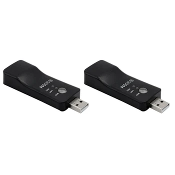 2X USB TV Wifi Dongle адаптер 300 Мбит/с универсальный беспроводной приемник RJ45 WPS для Samsung LG Sony Smart TV