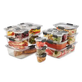 Контейнеры, набор из 36 предметов, прозрачный пластиковый контейнер для еды из тритана, кухонный контейнер для хранения