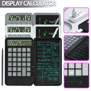 1 шт. Солнечный калькулятор с блокнотом для письма 12-значные настольные калькуляторы со стандартной функцией для офисных встреч
