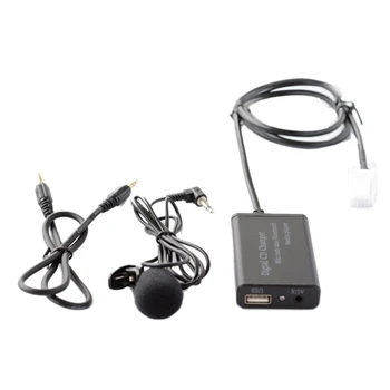 USB AUX Bluetooth Автомобильный цифровой музыкальный адаптер CD-чейнджера для Toyota (6 + 6) Pin Camry Corolla RAV4 Yaris
