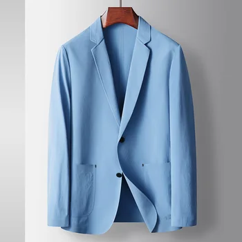 Z599- 2023 Мужской костюм, тонкий повседневный солнцезащитный крем, эластичный маленький костюм, весенне-осенняя одинарная куртка west