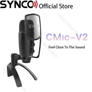 Профессиональный микрофон Synco Cmic V2, караоке, USB-микрофон для пения, Микрофон Mikrofon, звуковая карта для портативных ПК, аудиосистема