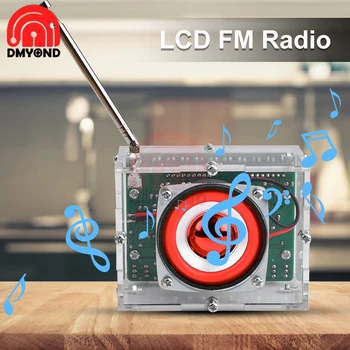 RDA5807 FM Цифровое радио DIY Kit с индикацией уровня Электронный Модуль FM-радиоприемника 87-108 МГц Для пайки компонентов