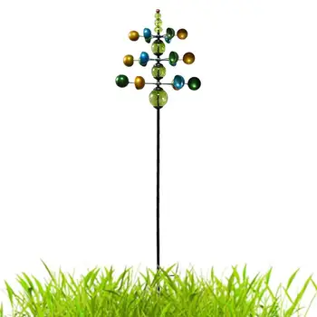 Уникальная и волшебная металлическая садовая ветряная мельница, 3D Ветряная кинетическая скульптура, Газон, Металлические ветряные прядильни, декор для двора и сада, подарок