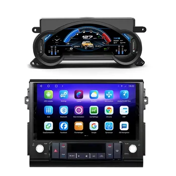 Автомобильный цифровой кластер Android с ЖК-приборной панелью для Toyota FJ Cruiser 2006-2020, радио, Мультимедийный стереоплеер, экран GPS