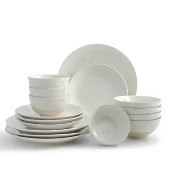 Набор посуды Siterra Rustic из 16 предметов, белый