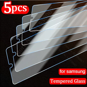 5 шт. Закаленное стекло для Samsung Galaxy A13 A52 A53 A33 A32 A51 A72 A71, Защитная пленка для Samsung S22 S23 Plus A12 A34 A54 A14