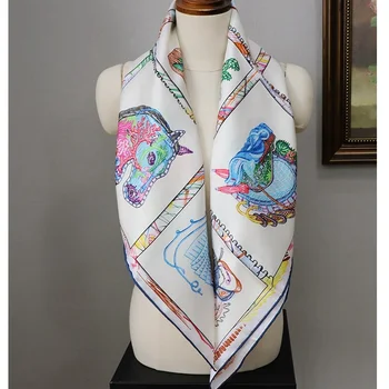 Роскошный 100% Шелковый шарф, шаль, платок, шарп, утолщение 18 мм