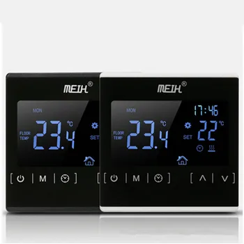 Терморегулятор с сенсорным ЖК-экраном, термостат для системы электрического теплого пола, регулятор комнатной температуры