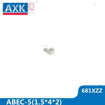 Миниатюрные шарикоподшипники AXK 681XZZ ABEC-5 (100 шт) L-415ZZ 1,5X4X2 мм W68/1.5ZZ