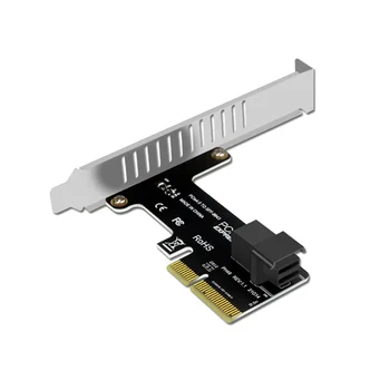 Pcie to SFF 8643 4X/8X Карта адаптера с 2 портами U.2 для Nvme SSD Конвертер Карта расширения жесткого диска для настольных компьютеров