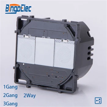 Bingoelec EU 2-полосный сенсорный выключатель света Модульная функциональная часть, без стеклянной панели