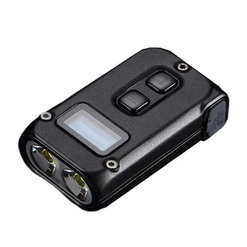 Мини-фонарик с зарядкой через USB-C, ударопрочный фонарик из алюминиевого сплава для прогулок, езды на велосипеде, путешествий FOU99